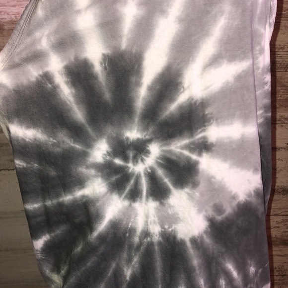 Paperback tie dye tank top gray and white top swirl tie dye size small s… - Picture 2 of 4